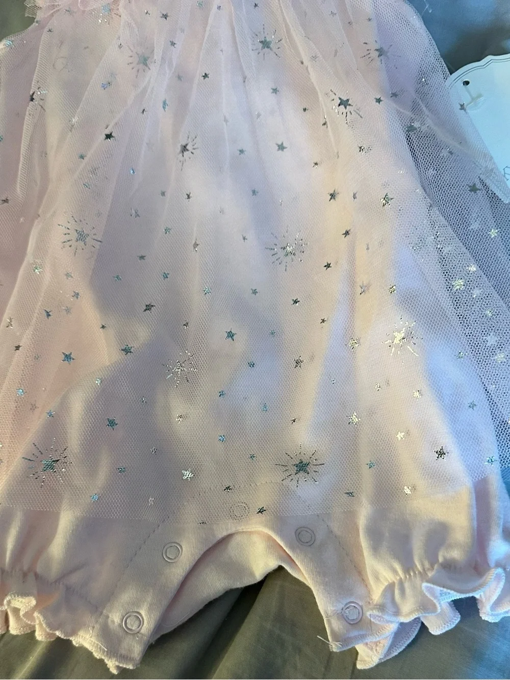 Kyle & Deena Pink Tulle Star Baby Dress with Headband